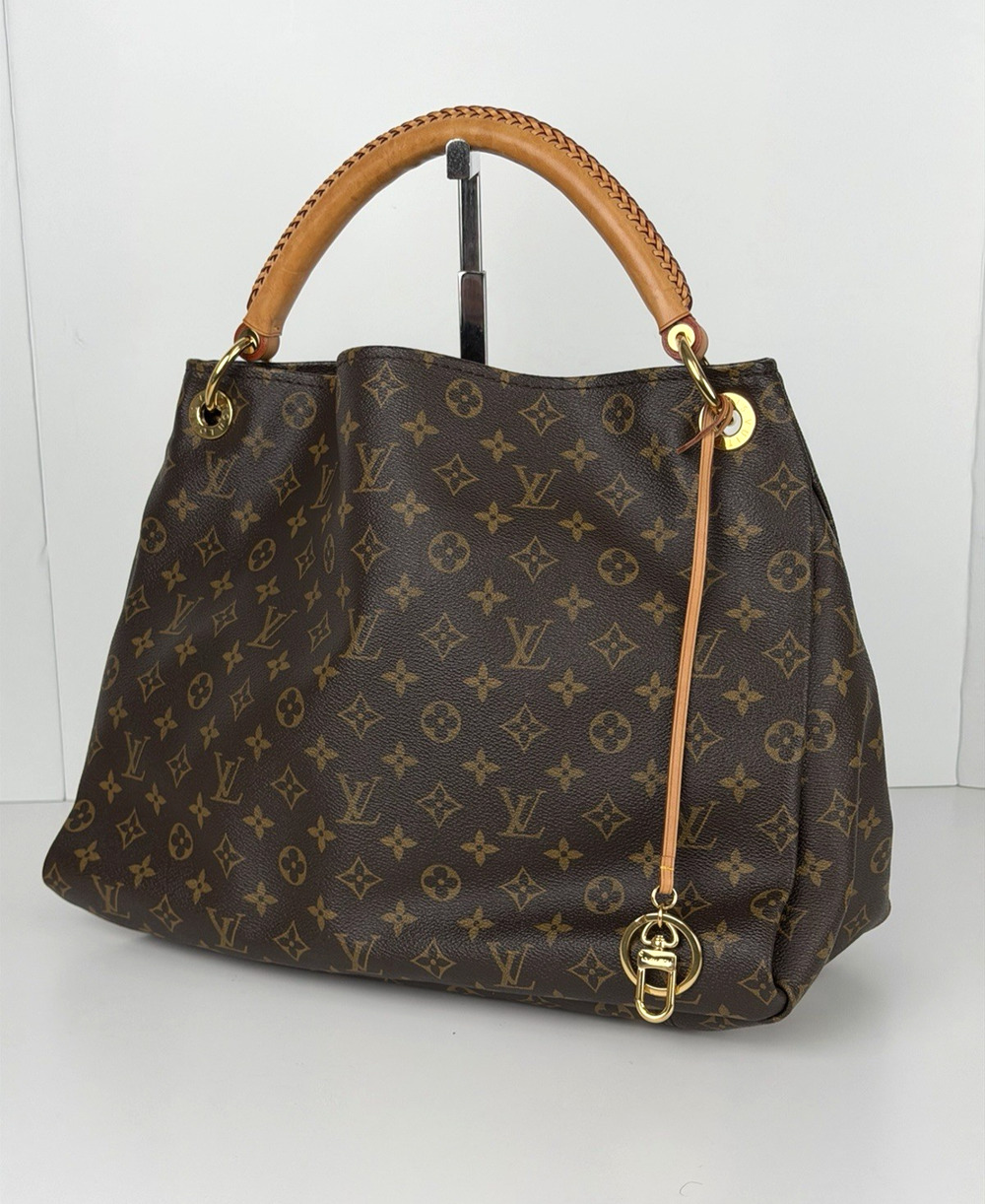 Louis Vuitton Artsy Hobo Bag MM in Brown LV Monogram Coated Canvas 2012 E2